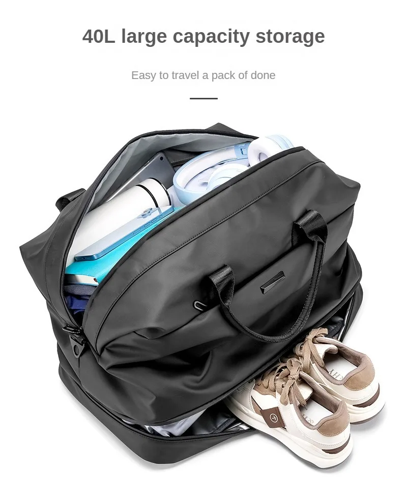 Outdoor Travel Bag Independent Shoe Compartment Fitness Bag Portable Outdoor Large Capacity Luggage Bag