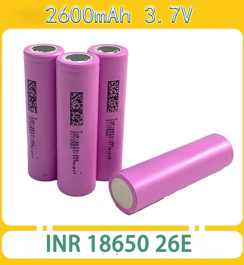 INR18650 26E 100% nowy, oryginalny akumulator 18650 2600 mAh 3,7 V 18650 akumulator litowo-jonowy