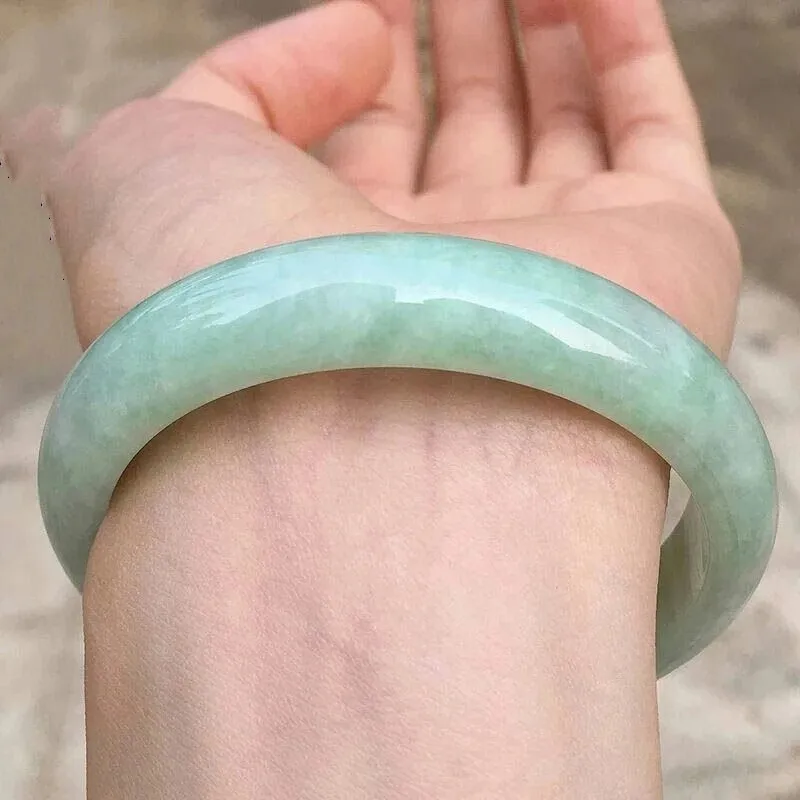 Quality Hand Ring Genuine Natural Bracelet Jadeite Bangle Real Chinese Jades Stone Accessories Jewellery Amulet Gifts