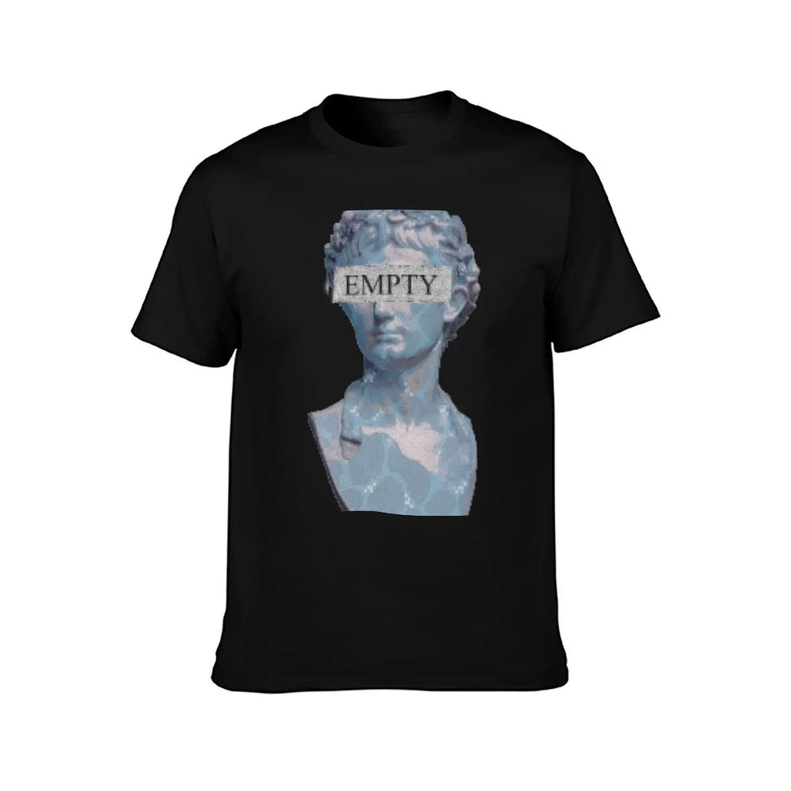 EMPTY T-Shirt, Summer Casual Cotton Tee, Oversized Streetwear Tops, Vintage Graphic Print, Loose Fit Short Sleeve, 100% Cotton