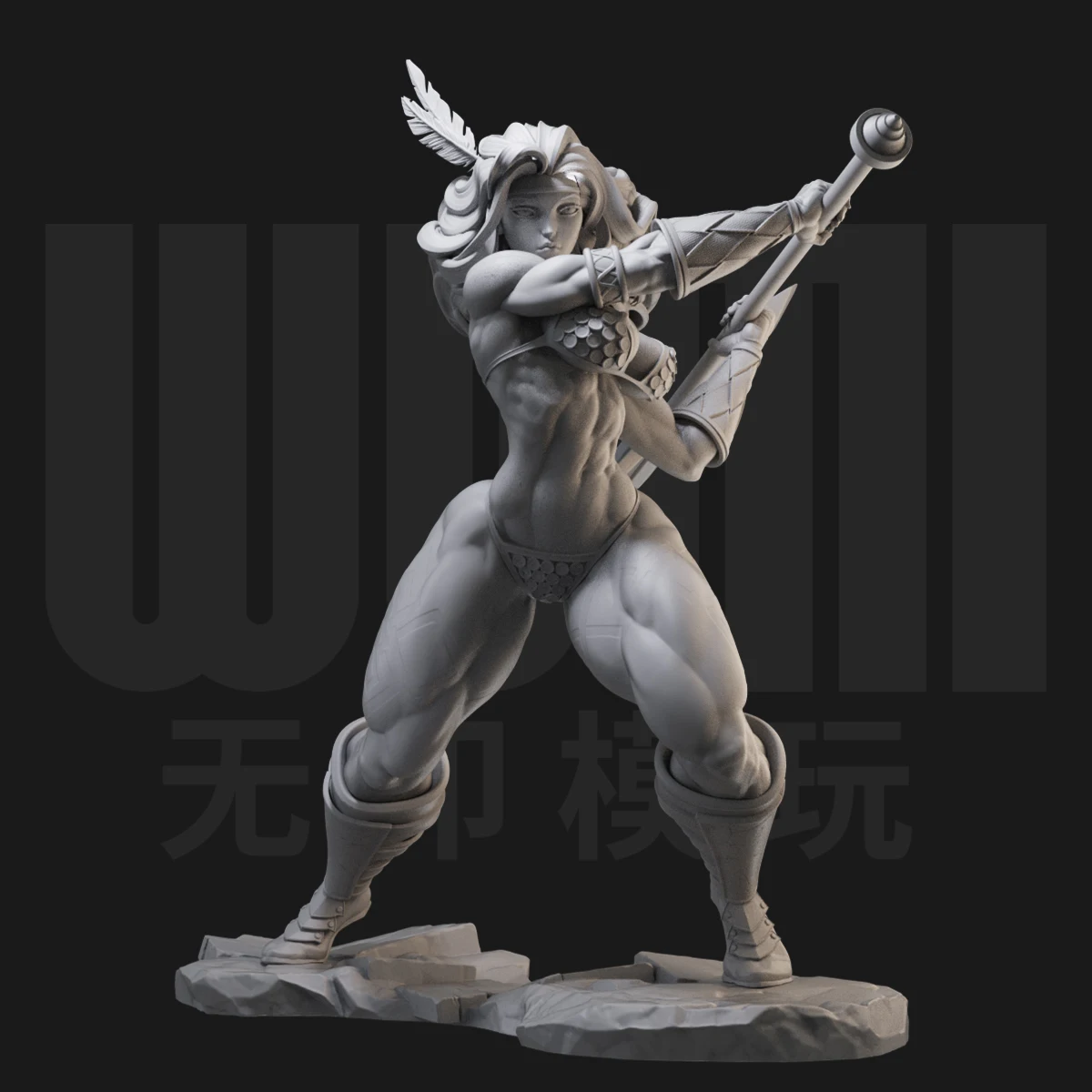 

Miniatures Figure 1/24 1/18 Resin Ancient Greek Female Role Warrior Girl GK Unassembled Unpainted kit Figure Diorama Model Toy