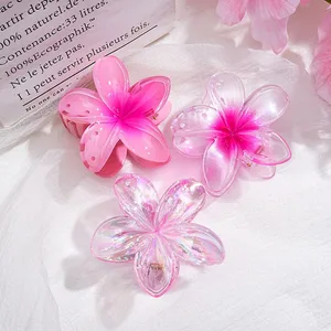 3 pièces/ensemble Pinces à pinces à cheveux fleur d’été douce pour femmes filles Barrette crab queue de cheval Épingle à cheveux Accessoires pour cheveux Accessoires capillaires 10 meilleures ventes d’accessoires flower power - No 7