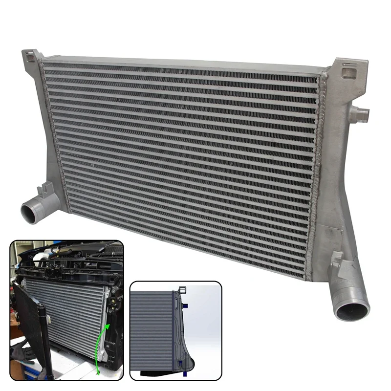 

Upgrade Intercooler Black / Silver Fits For Audi A3/S3 / VW Golf GTI R MK7 EA888 1.8T 2.0T TSI