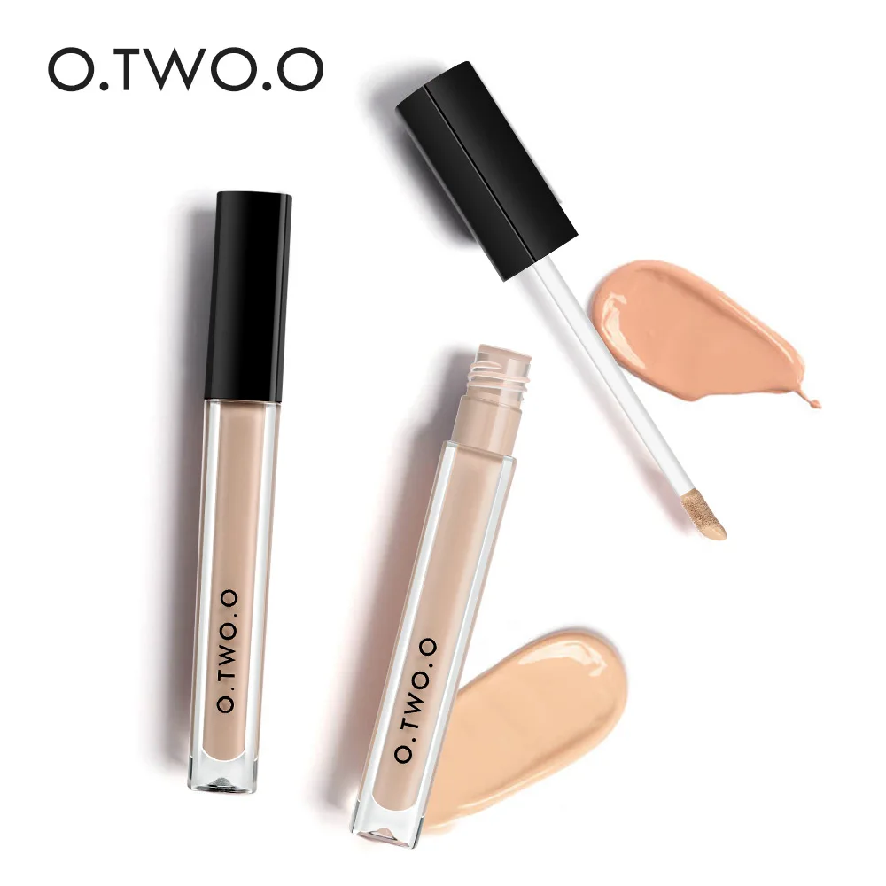 Wholesale O.TWO.O Makeup Concealer Liquid Contour Full Coverage Eye Dark Circles Blemish 4 Colors Dark Skin Face Cosmetics