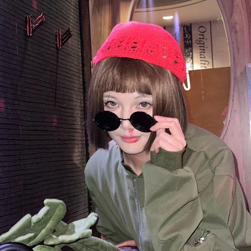 Movie Leon: The Professional Matilda Cosplay Glasses Retro Round Frame Eyewear Punk Sunglasses Halloween Eyeglasses Accessories