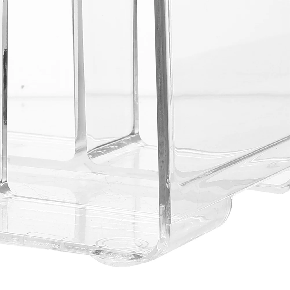 

2Pcs Exquisite Book Ends Plastic Bookstand Stylish Document Organizer for Study Desk Magazine Files Acrylic File Organizer