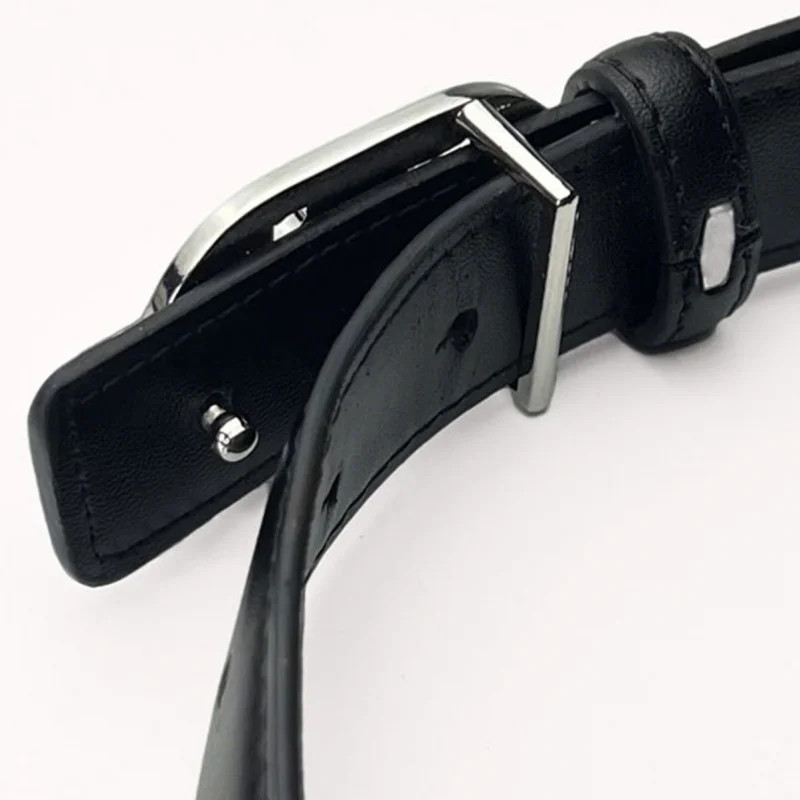 Fashionable Light Luxury High-end man Belt Metal Retro Letter Simple Design Trendy and Versatile Business Belt