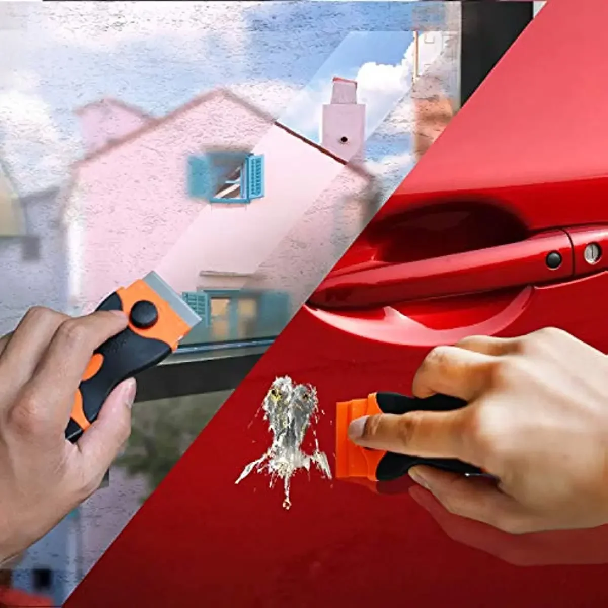 21pcs Razor Blade Scraper Double Edge Remover Tool with Razor Blades for Tint Vinyl Decals Stickers Labels Removal