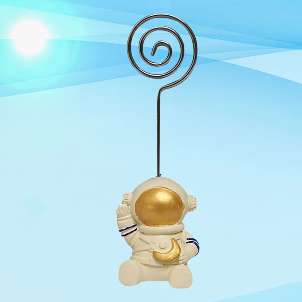 Astronaut Adorable Photo Clip Holder Creative Memo Notes Clip Delicate for Home Office Desktop Adorable Holder