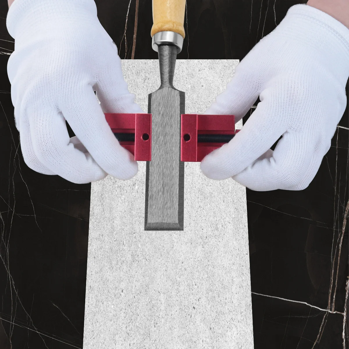 Schleifführungswerkzeuge, Meißelschärfvorrichtung, Schleifhalter für Schleifstein für Holzbearbeitung, 5-66mm Größe für Meißel und Hobel – Detail 5