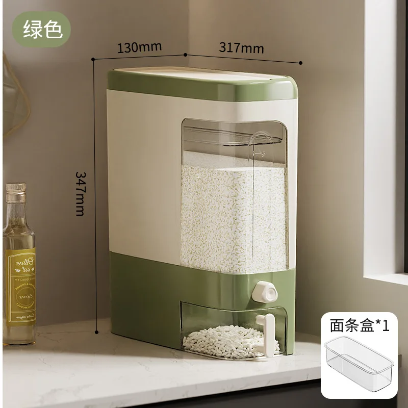 

Food-grade sealed rice bucket flour canister storage container narrow gap press-type rice box