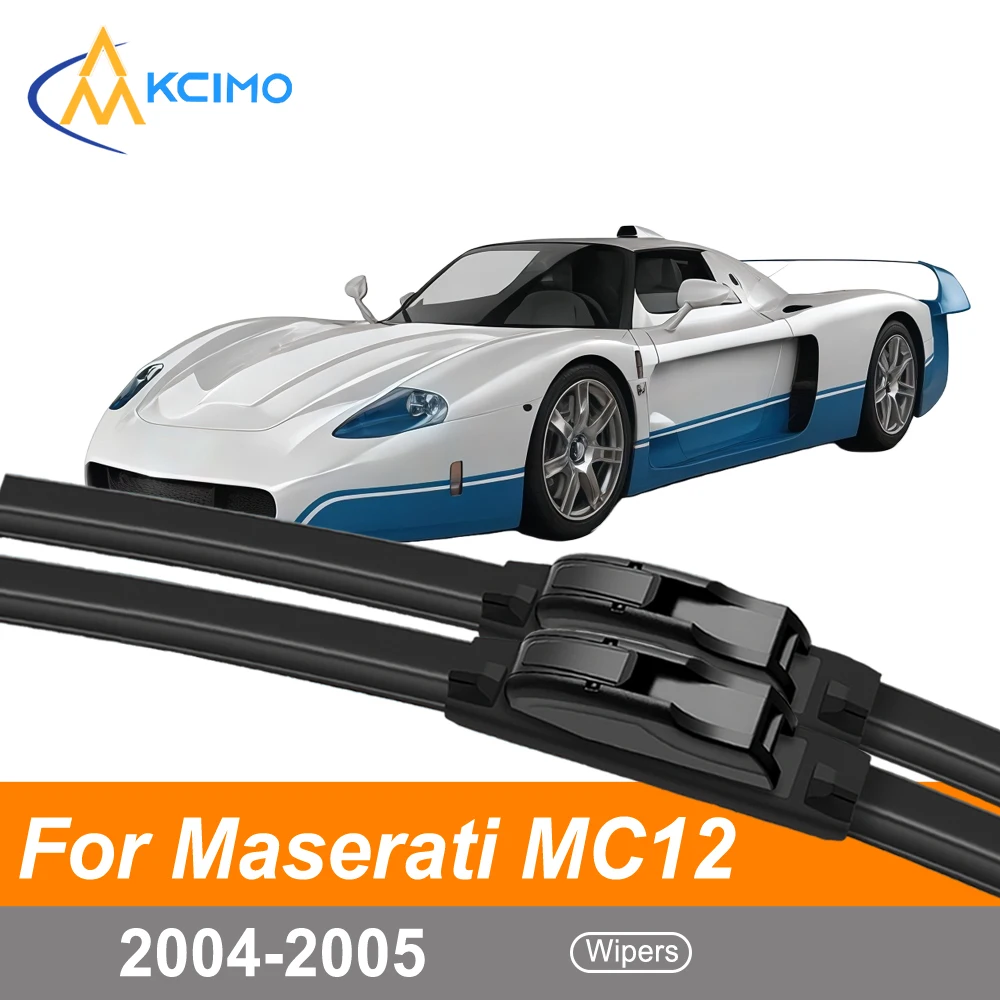 

Front Wiper Blades Kit For Maserati MC12 M144S 2004-2005 Windshield Wipers Set All-Weather Rubber Easy Installation