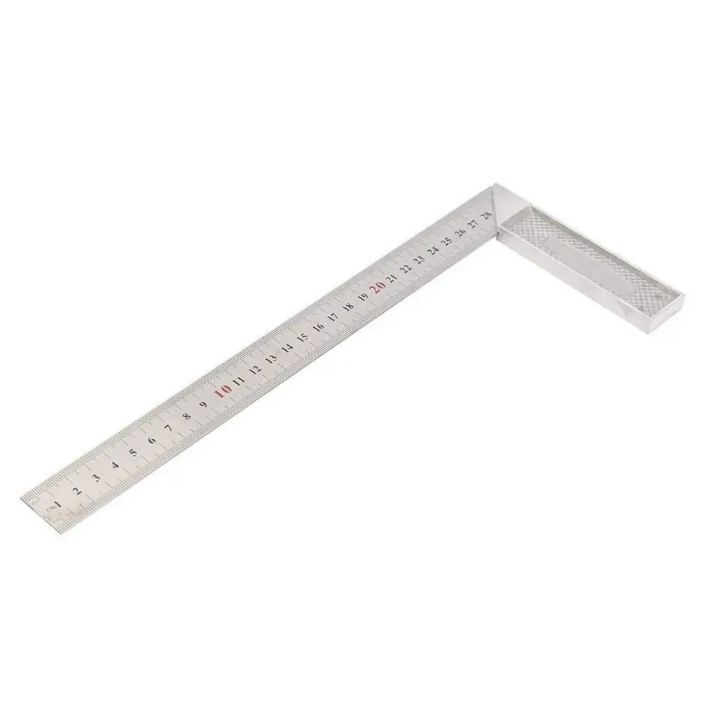 1 Piece 300mm / 500mm Stainless Steel 90 Degree Right Angle Ruler for Woodworking / Office