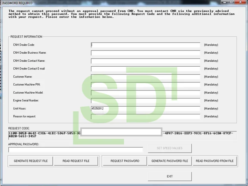 

SpecDiag для EST APPROVAL PASSWORD GENERATOR V0.3 + USB-ключ для CNH