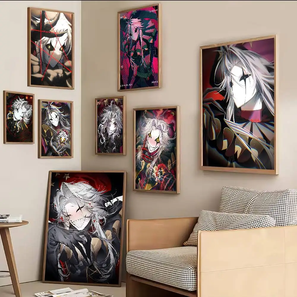 Pierrot The Freak Circus Funny Game Classic Anime Poster Waterproof Paper Sticker Coffee House Bar Room Wall Decor