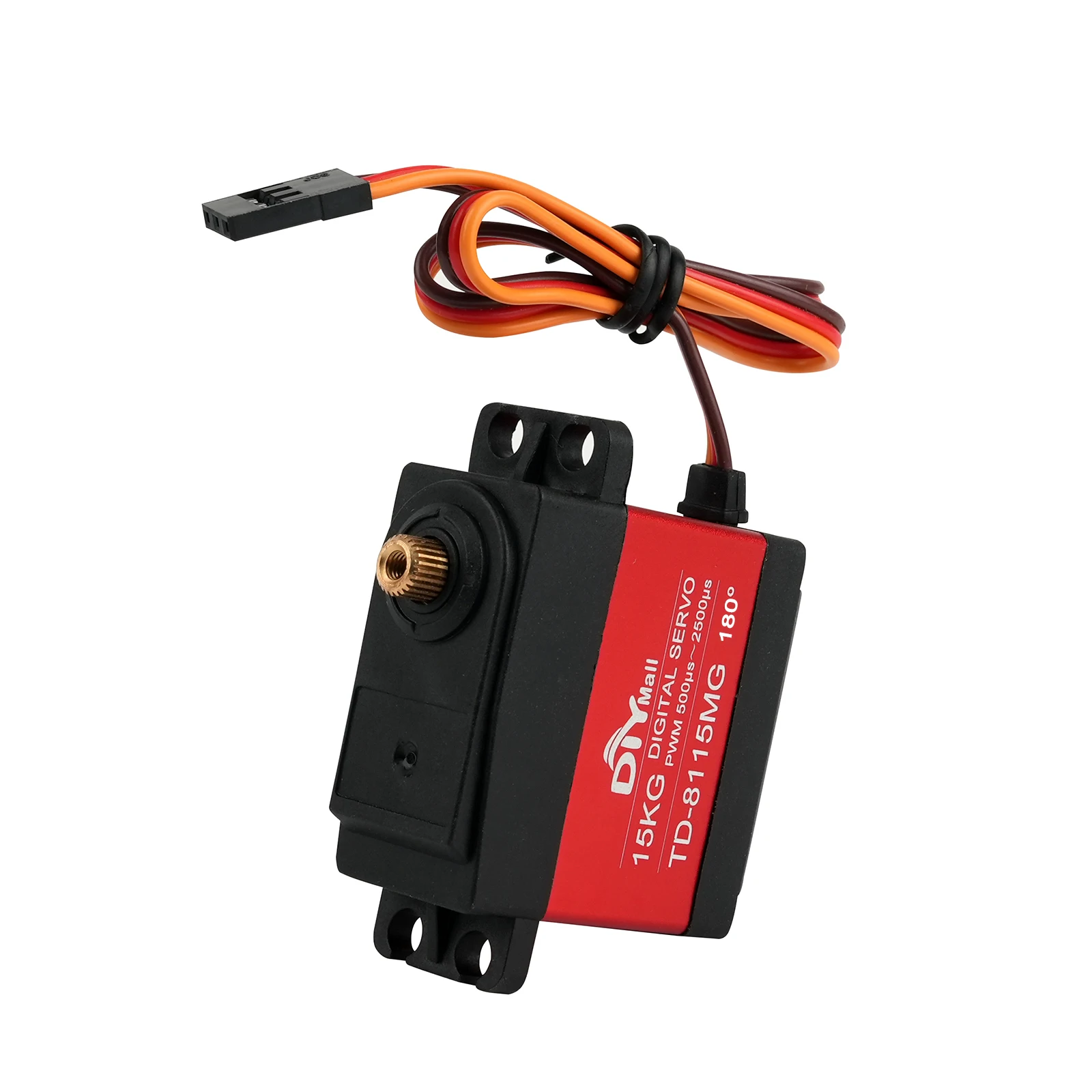 Servo Digital HV de 45KG, Motor Sin Núcleo, 8,4 V, resistente al agua, caja de aluminio con engranaje de Metal para 1/8 1/10 RC, coche, camión, Robot sobre orugas