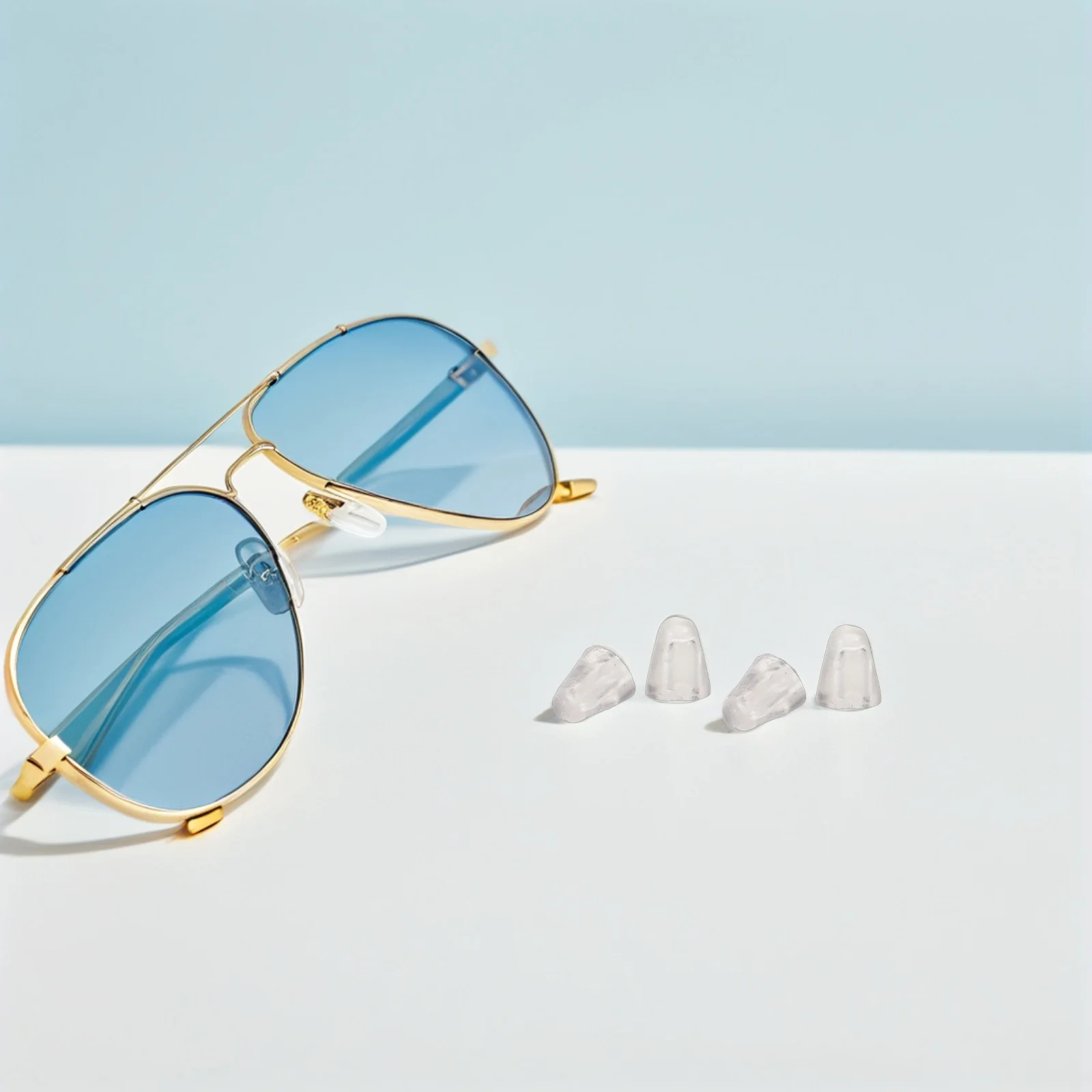 

1200pcs Eyeglass Screw Covers Transparent Silicone Caps For Rimless Glasses Secure Fit Easy Replacement Eyewear Repair Parts