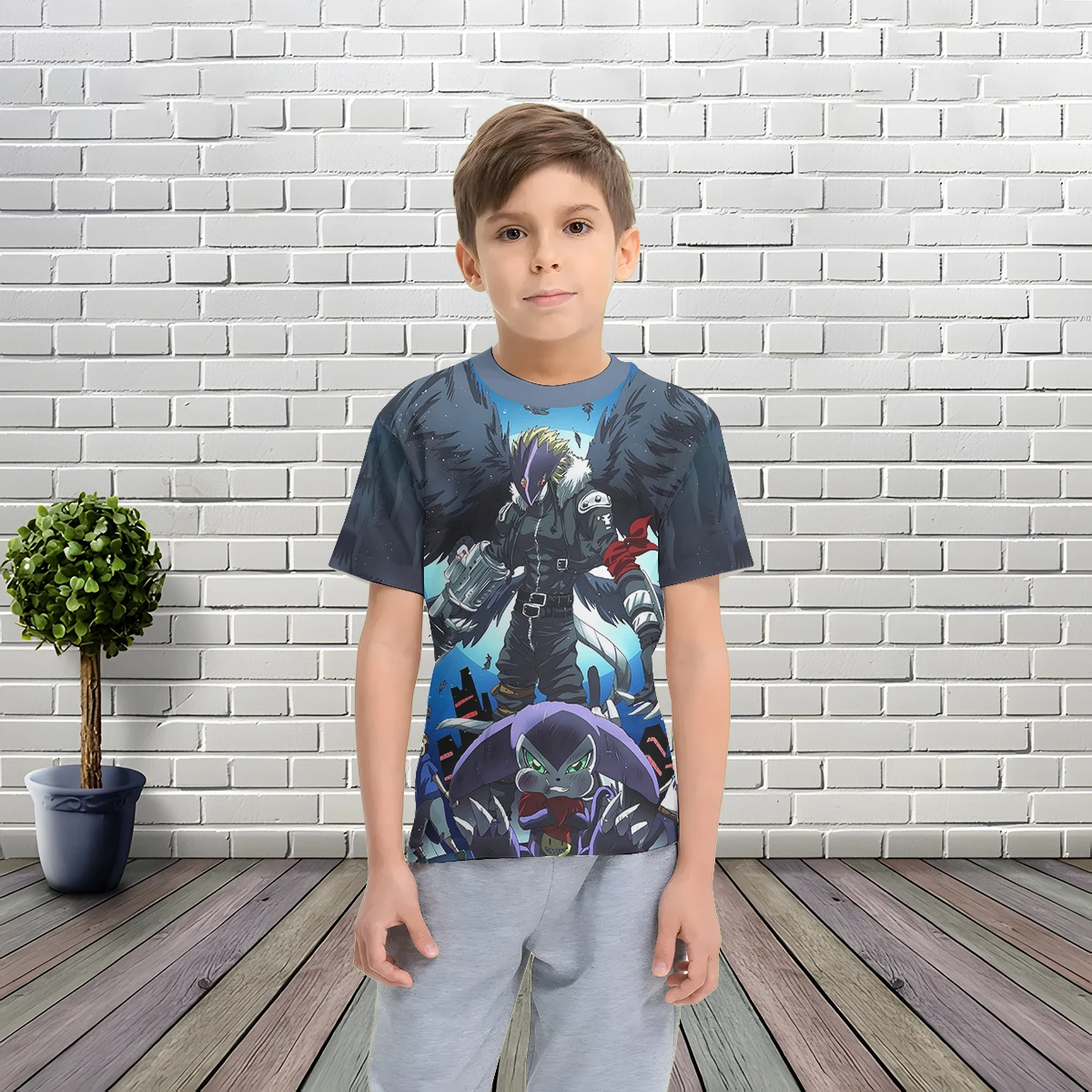 3D Print Cartoon Digimons Baby Clothing 5 to 14 Years Male Outdoor Clothes for Children Boy Girl Child T-Shirt Top Shirts