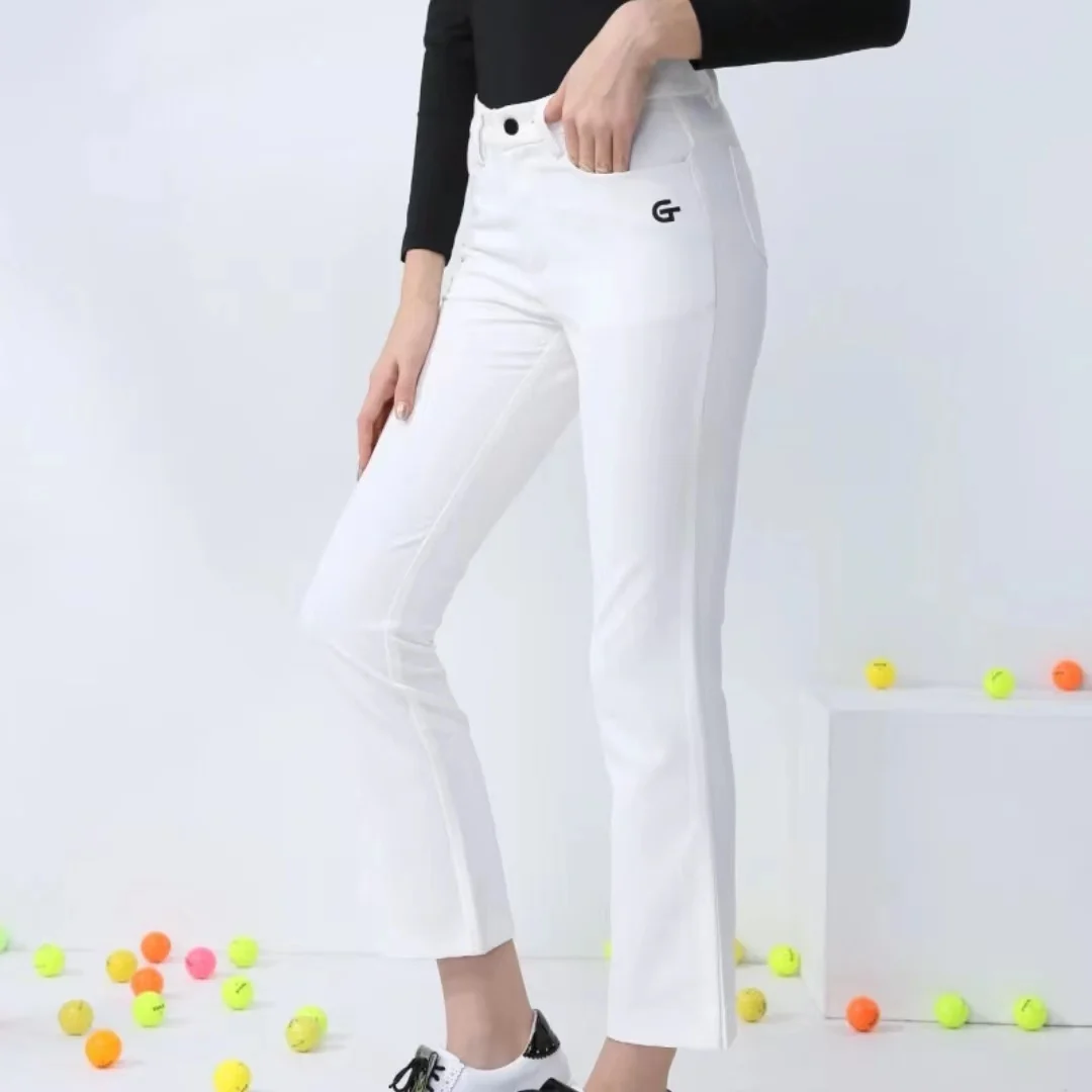 Golfist Women Golf Pants Summer Outdoor Pant High Elastic Soft Quick Dry Ladies Sports Golf Clothing Women\'s Split Capri Pants