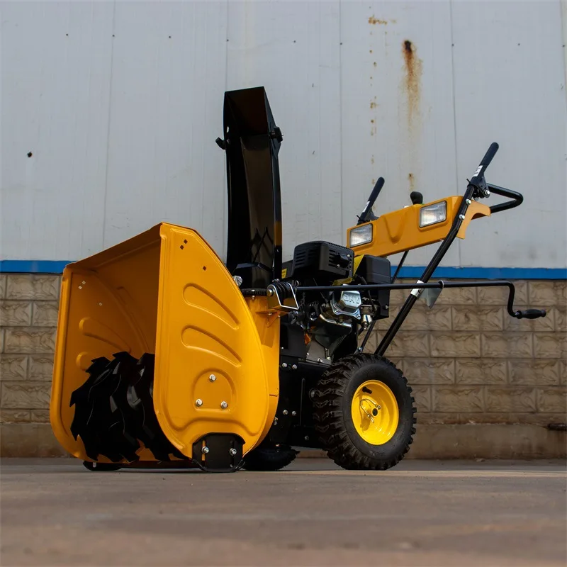 6.5 Horsepower Hand Pull Start Small Hand-push Snow Thrower, Street Snow Clearing Blower