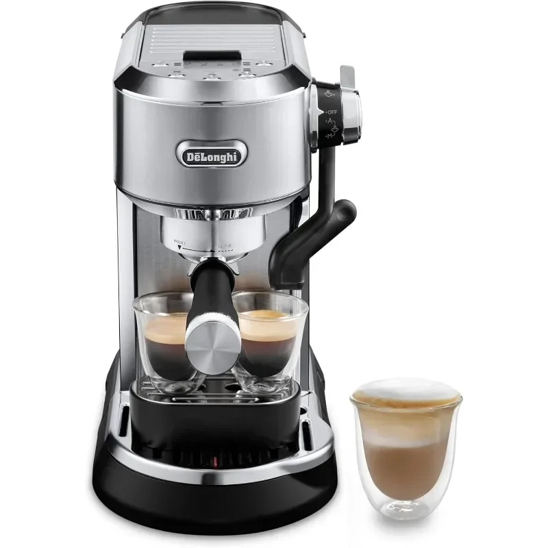 De'Longhi Dedica Maestro Plus Espresso Machine with Automatic Steam Wand Stainless Steel Coffee Accessories