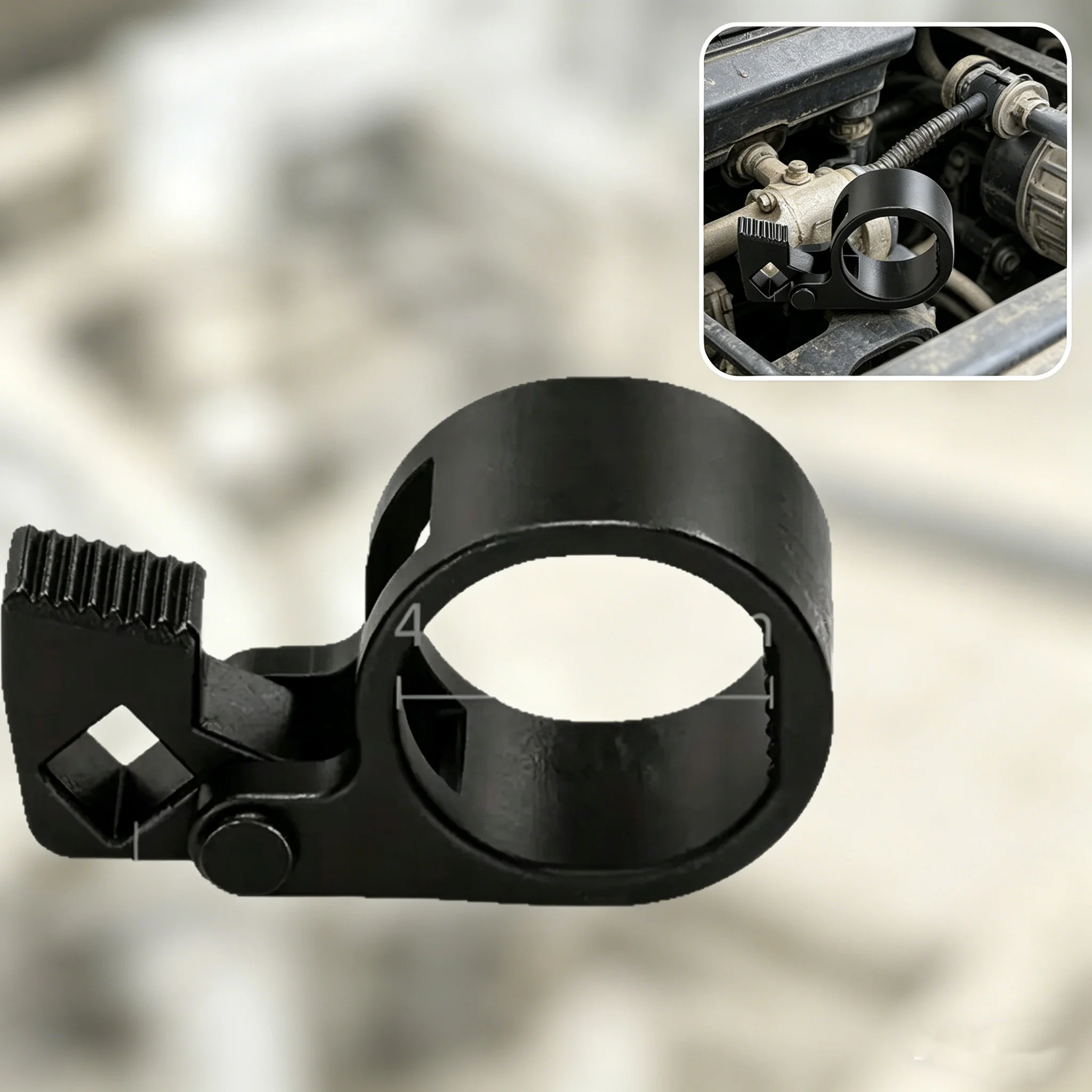 

27-42mm Automotive Inner Tie Rod Wrench Steering Rack Pinion Removal Tool for Car Truck Trailer RV Repair Maintenance