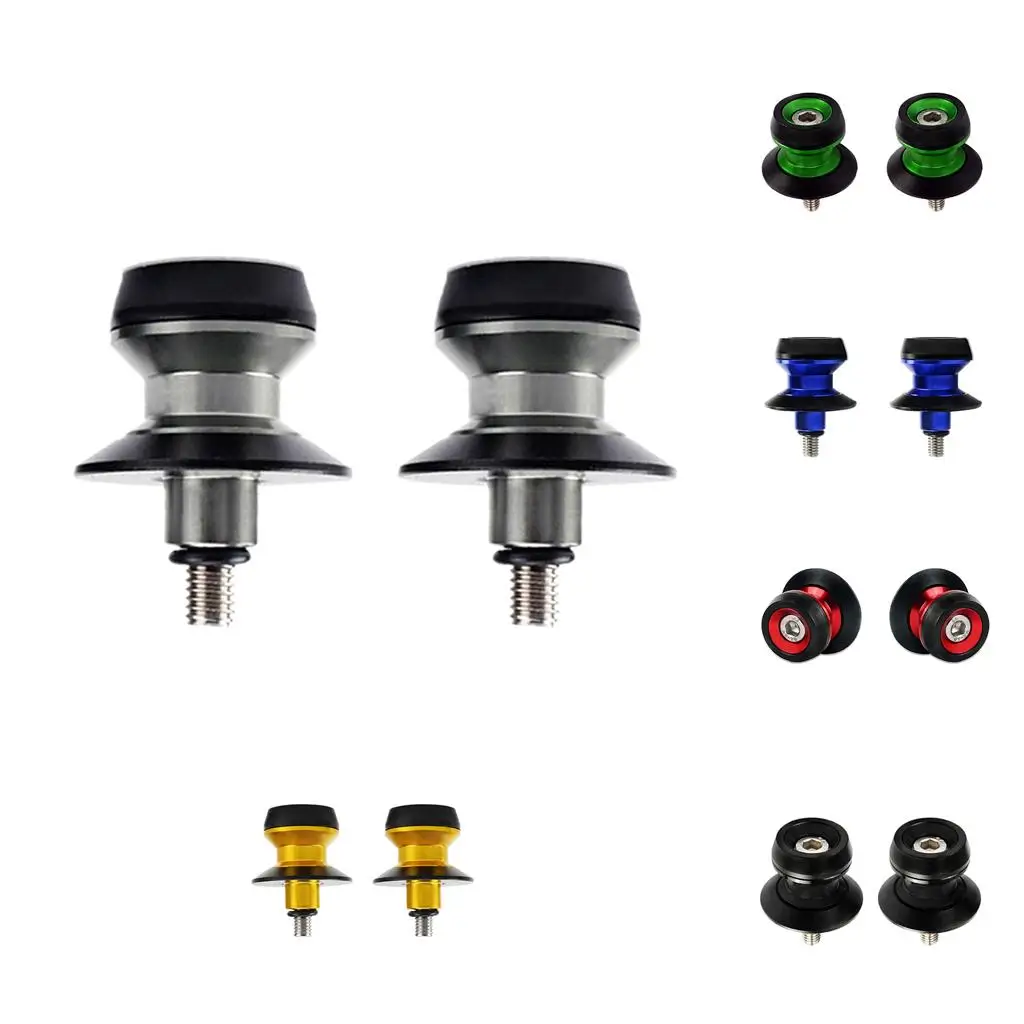 Motorcycle Swingarm Spools Sliders 10mm CNC Aluminum Universal Fit Bobbins for Kawasaki ZX9R ZX14R Versys 650 ER-6F