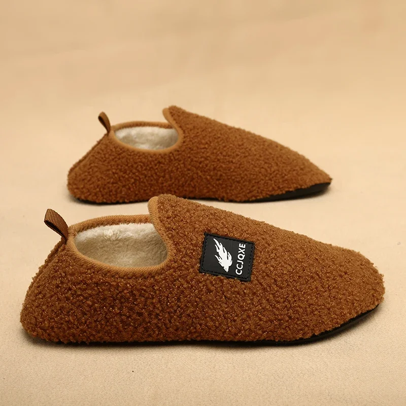 MAEDEF Winter Slipper Men Cotton Slippers Disigner Warm Indoor House Casual Shoes High Quality Non-slip Plush Winter Couple Shoe