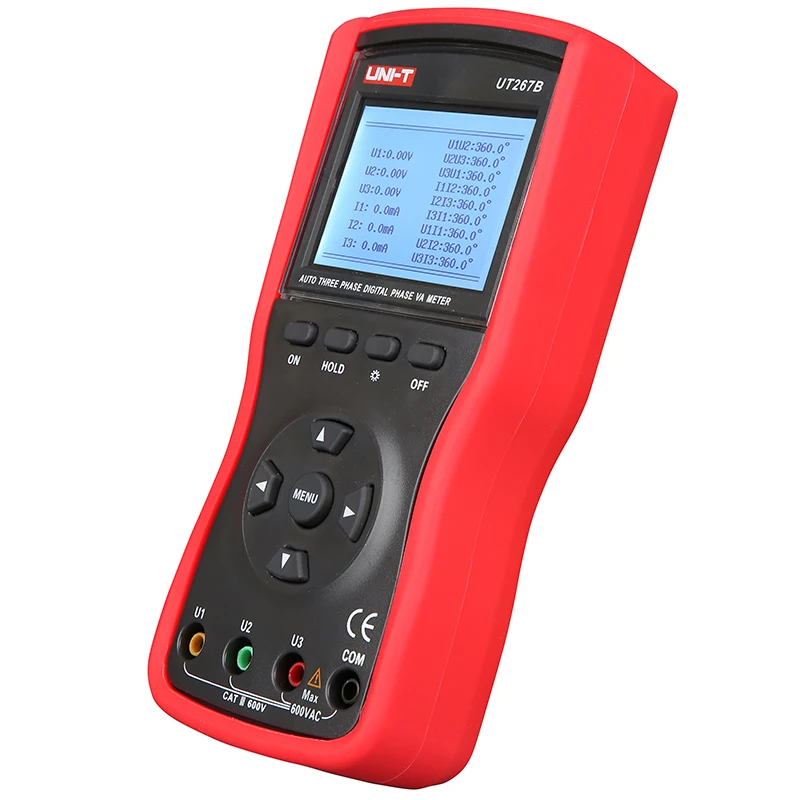 UNI-T UT267B LCD backlight RS-232 data transmission storage digital hold input impedance digital clamp meter multimeter