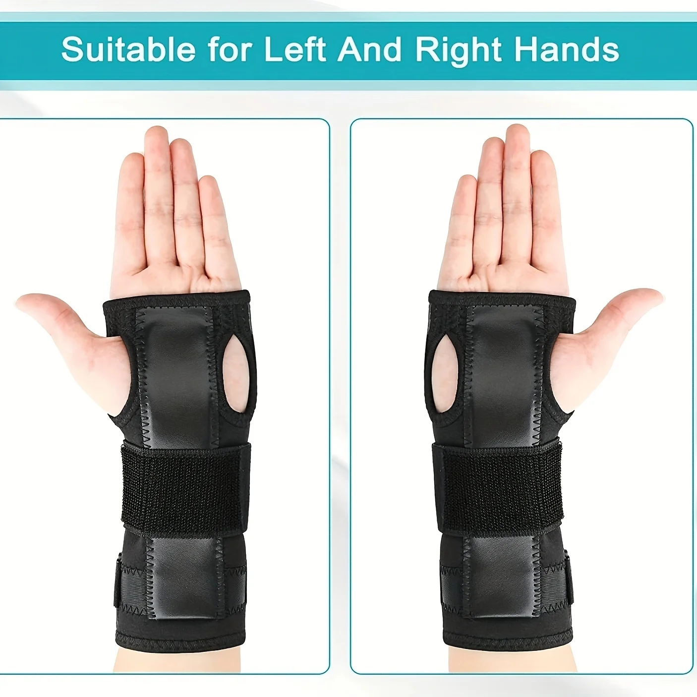 Wrist Splint For Carpal, Tunnel Syndrome, Adjustable Compression Wrist Brace For Right And Left Hand, Pain Relief For Arthritis