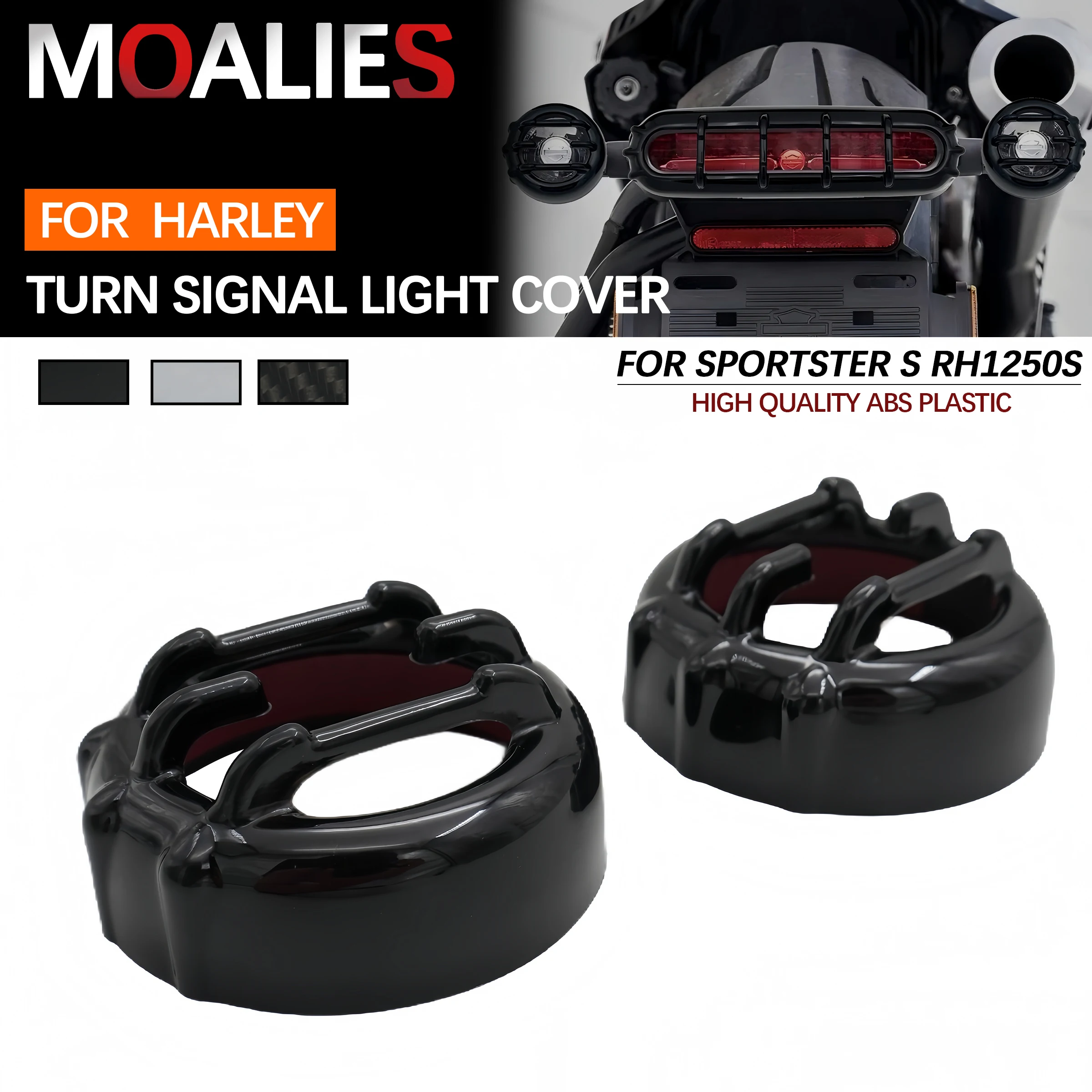 

For Harley Sportster S 1250 RH1250S 2021-2023 Accessories Front Rear Turn Indicator Turn Signal Bezel Cover Trim Grill Cover