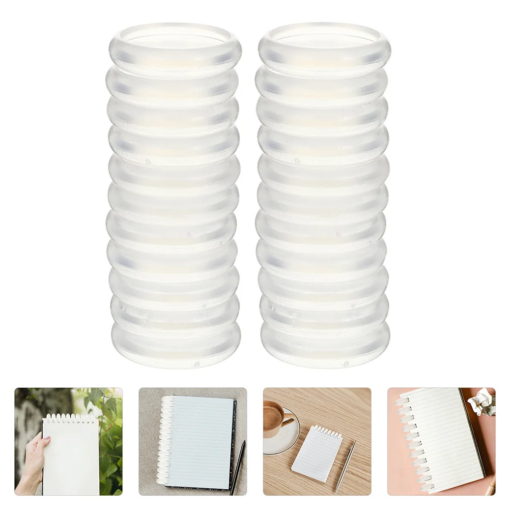 

22pcs Plastic Binder Notebook Binding Discs Discbound Expansion Discs For Students Office Use Lightweight Round