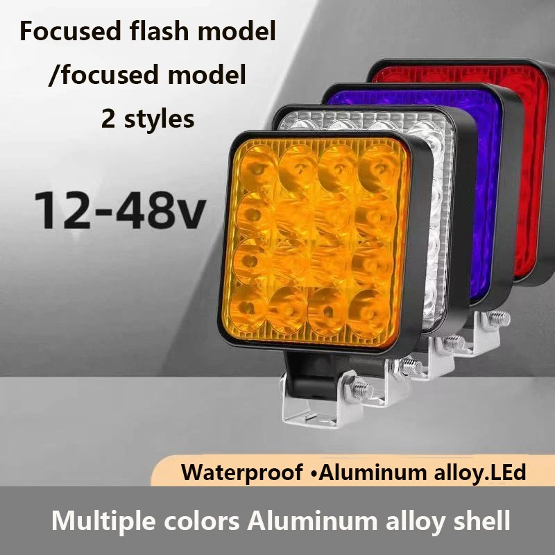 

48W Work Light Headlight 12V-48V Focused flash model / focused model For Car Tractor Boat Truck 4X4 4WD SUV ATV Off Road 1pcs