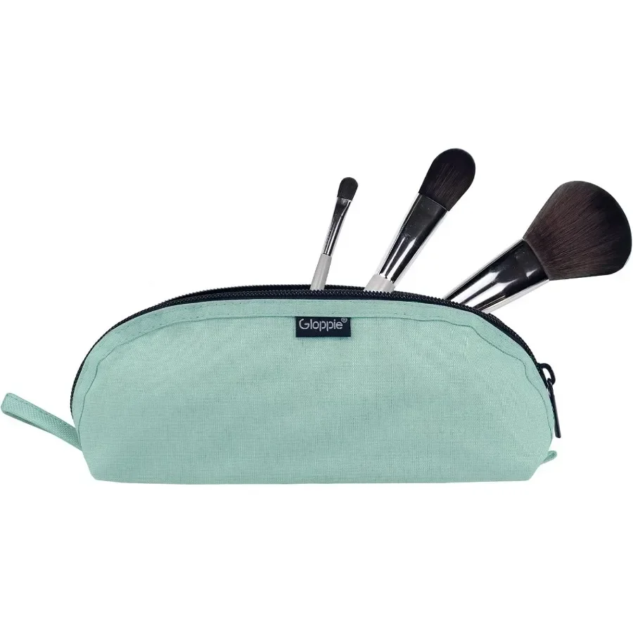 Gloppie Travel Makeup Brush Holder Small Makeup Bag Compact Cosmetic Bag Portable Cosmetic Pouch for Organizing Brushes Onthego