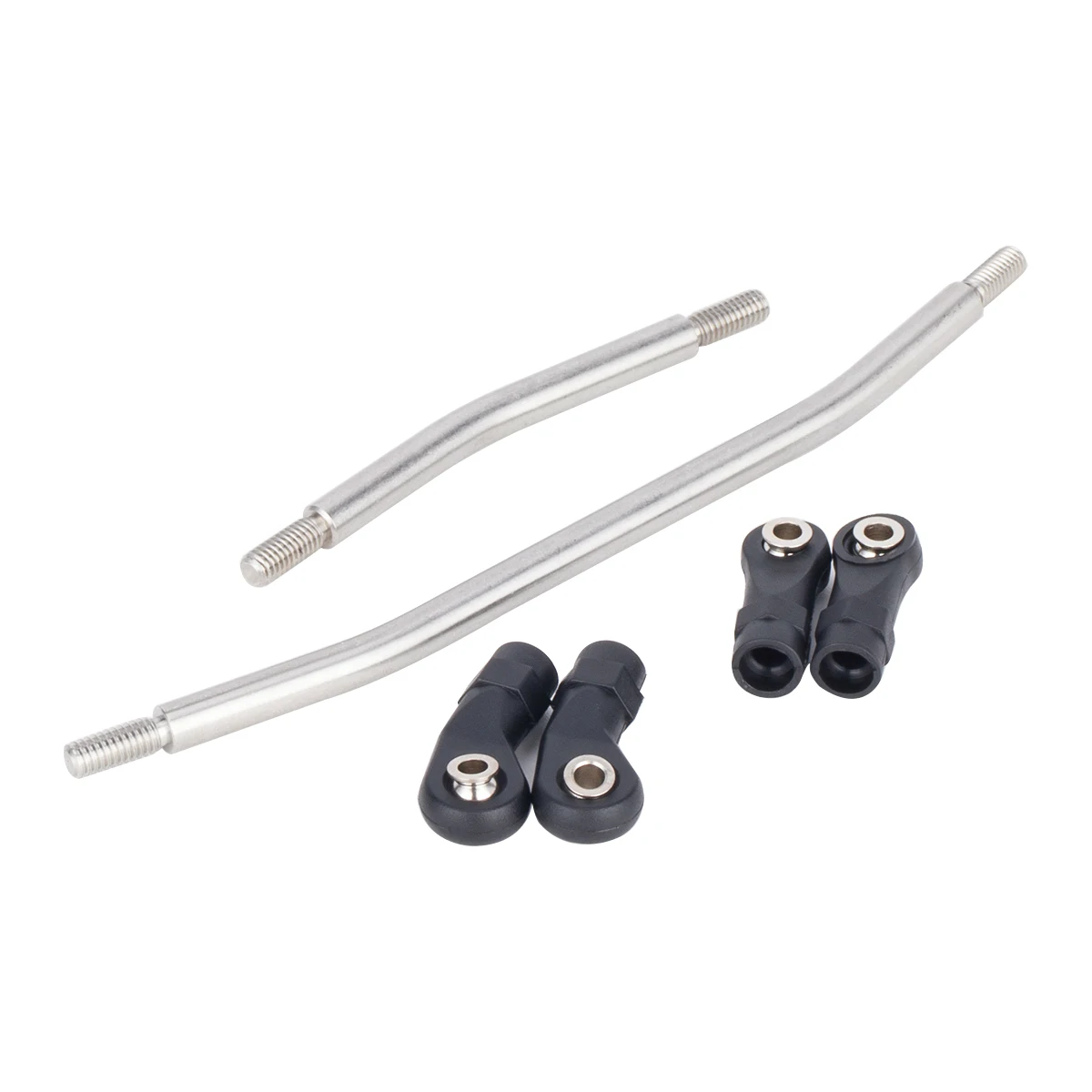 10 قطعة وصلات من الفولاذ المقاوم للصدأ قضيب مجموعة مع نهاية الكرة 313/324 مللي متر قاعدة العجلات ل 1/10 RC الزاحف سيارة محوري SCX10 II 90046 ترقية أجزاء