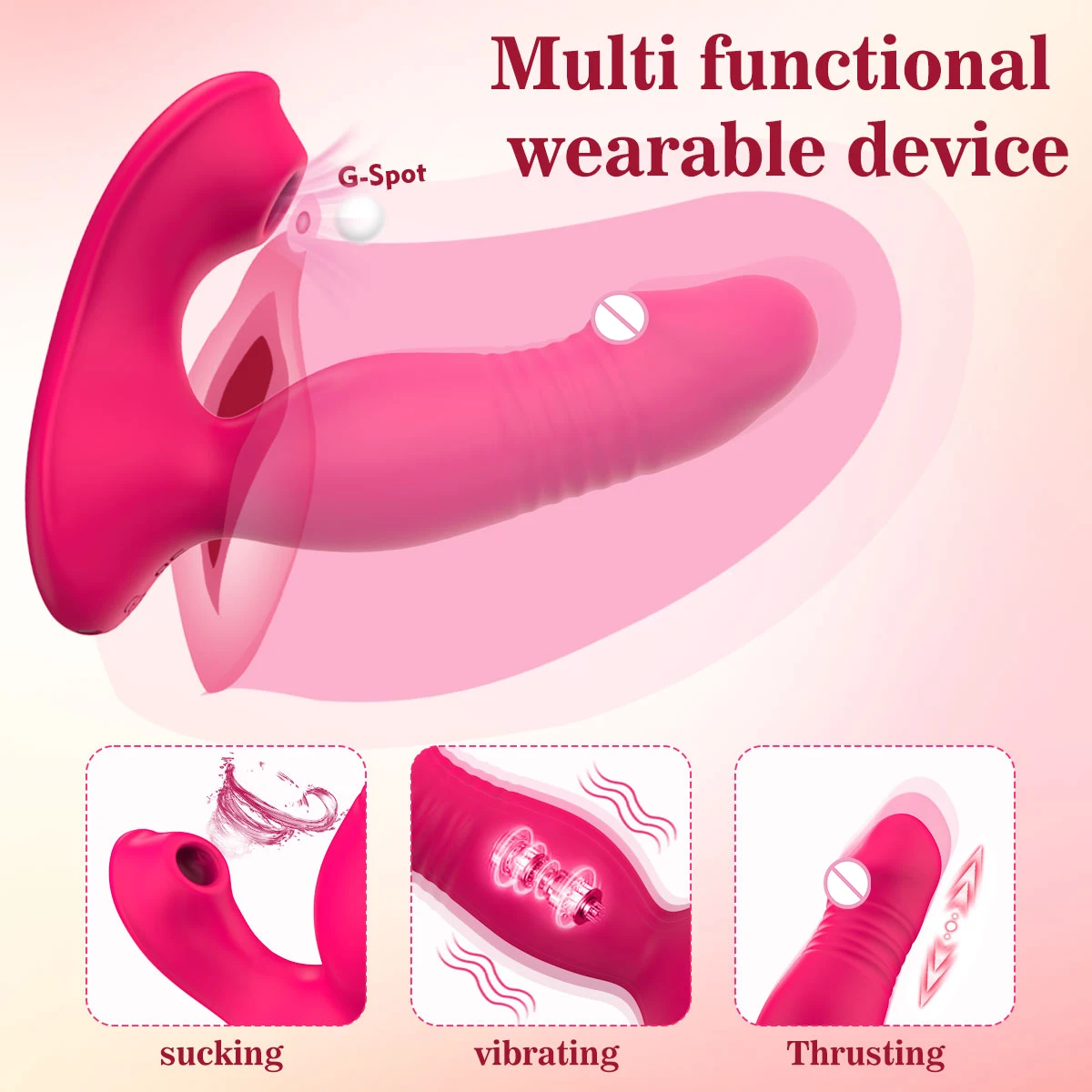 App التحكم عن بعد 9 تهتز مصاصة Thrusting دسار ، G بقعة هزاز الحلمة هزاز ، لعبة الجنس الكبار للمرأة الإناث الأزواج