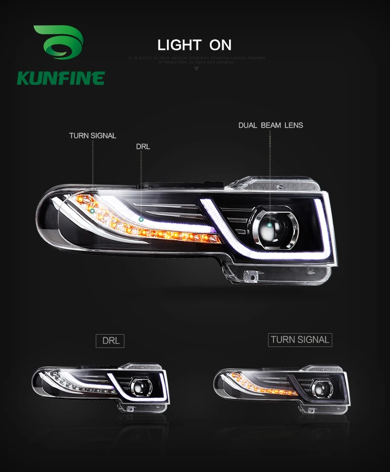 Car Styling Car Headlight Assembly For Toyota FJ CRUISER 2007-UP LED Head Lamp Car Tuning Light Parts Plug And Play