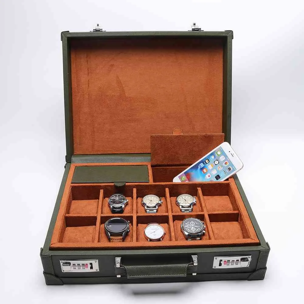 Custom Luxury Leather Watch Box Innovative Roll Pouch Cases & Boxes for Travel Storage for Watches-Top Customer Reviews