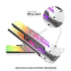Jonsbo Aluminum& Acrylic RGB GPU Bracket,VGA Holder Graphics Card Support Stand Luminous Colorful