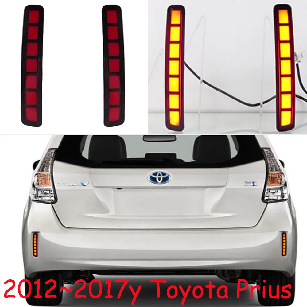 

Автомобильные аксессуары, бампер, задний фонарь для Toyota Prius, задний фонарь, отражатель 2012 ~ 2017 лет, светодиодный противотуманный фонарь Prius