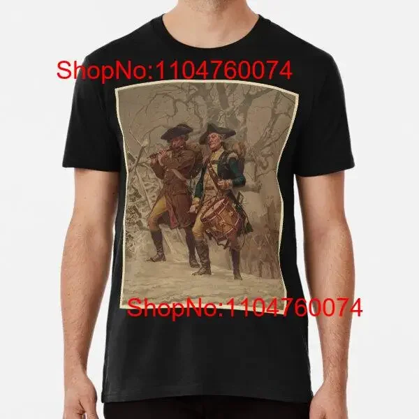 Vintage soldados do exército continental pintura 1875 grande premium t camisa s 5xl vintage lavado ligeiramente esticado casual