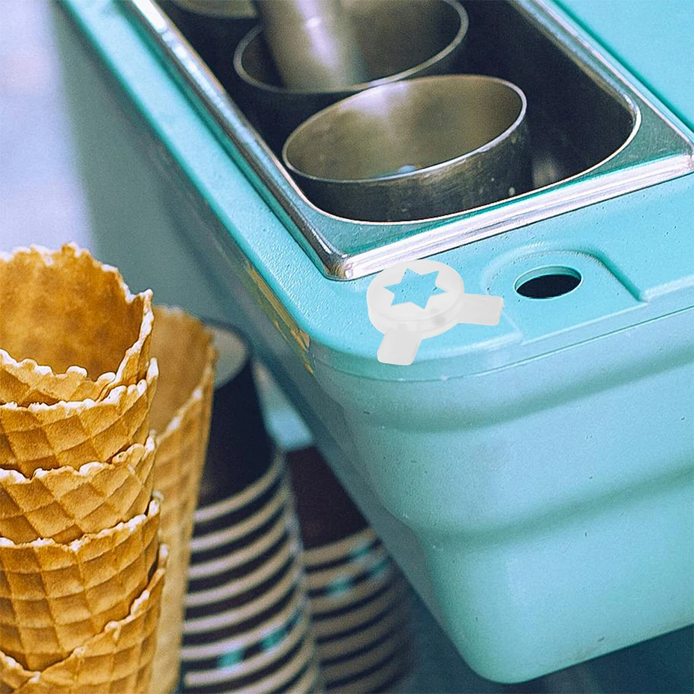 

2pcs IceCream Machine Nozzle Foodgrade Stainless Steel Plastic Shaping Mouth Commercial Home Use