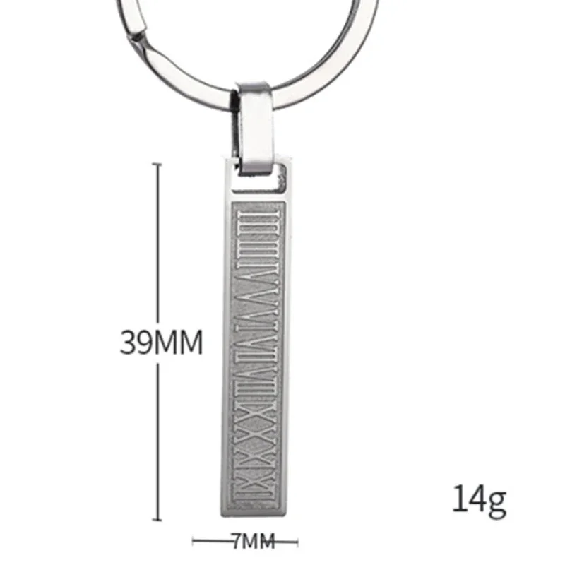 1 шт. бестселлер из нержавеющей стали римский цифровой трехмерный длинный брелок компактный INS ниша ветровой брелок