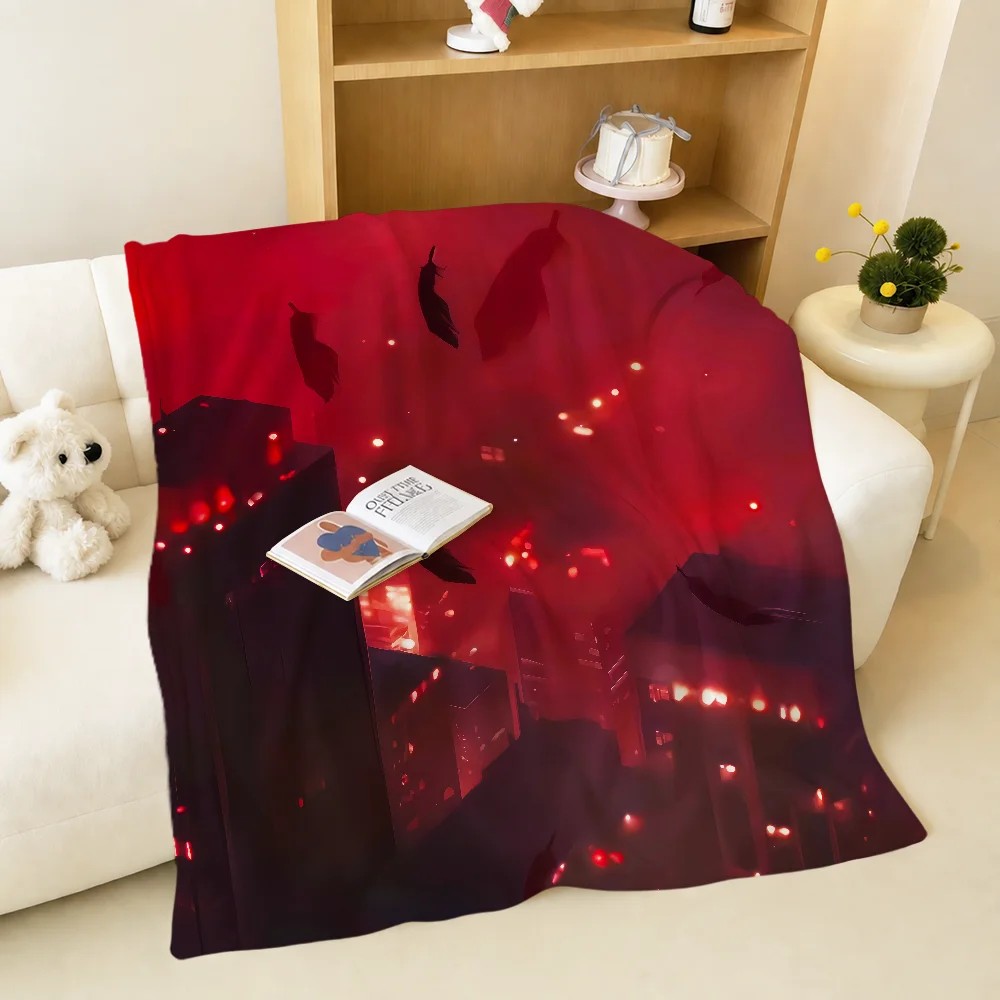 Game Prize Draw Love And Deepspace Warm Soft Plush Blanket For Sofa Living Room Nap Home Bedroom Travel Gift Flannel Pet Hogar