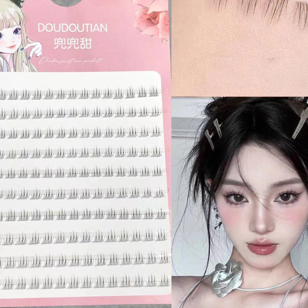 

48/160 Clusters Air Lower Eyelashes Manga Fairy False Eyelash Segmented Natural Short-thin Soft Under Lashes Makeup Tools