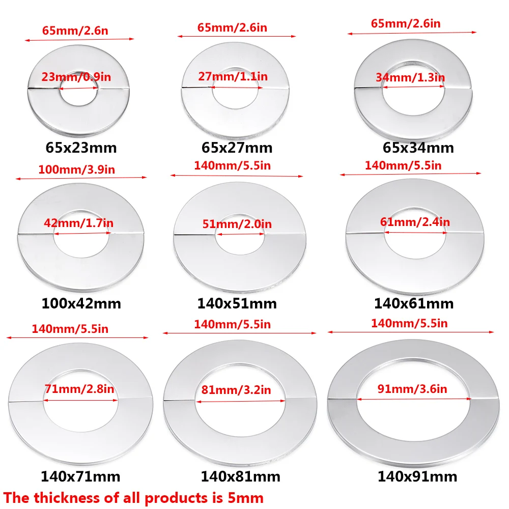 Useful Self-Adhesive Shower Faucet Cover Stainless Steel Faucet Decorative Cover Wall Flange Faucet Accessories Silver Color