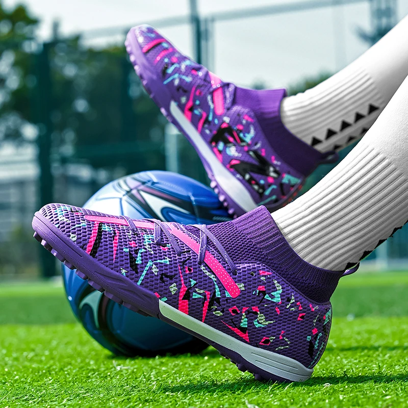 Men Football Boots High Quality Comfortable Training Fast Professional Male Soccer Shoes Breathable Ankle Casual Football Shoes