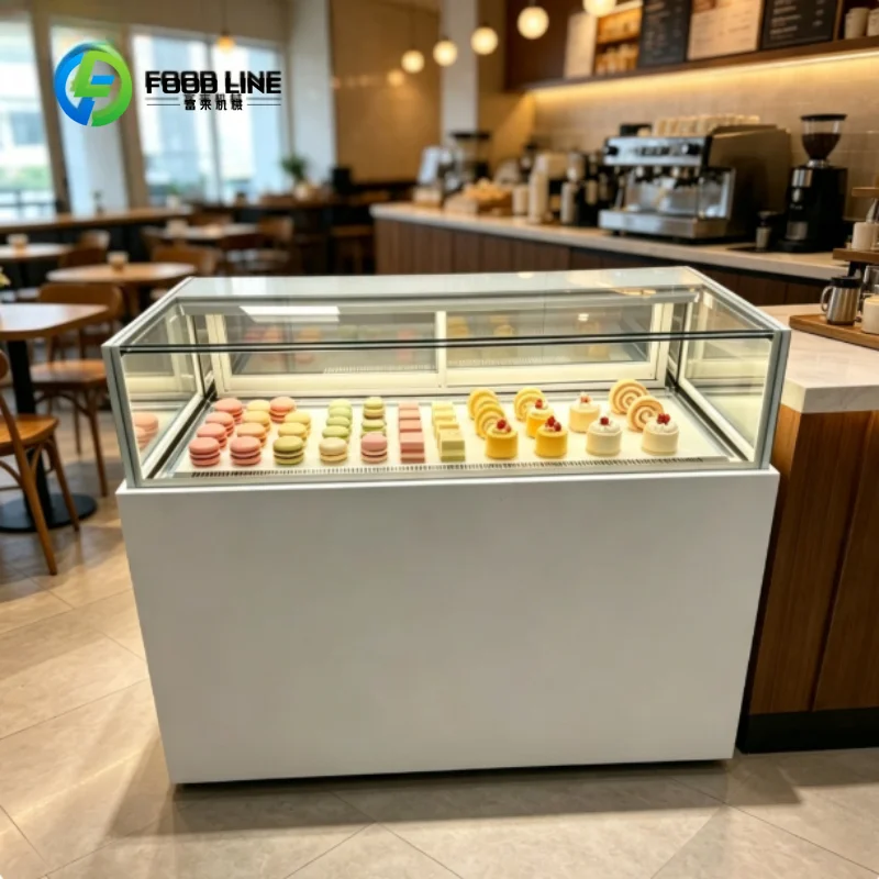 Factory Direct Right Angle Glass Display Cabinet, 304 Stainless Steel Frame, Energy Saving Refrigerated Cooler for Retail