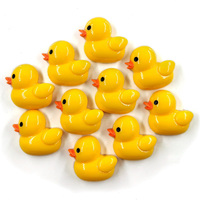 10pcs Yellow Duck Fridge Magnet Cartoon Figurine Resin Refrigerator Gift Whiteboard Sticker Diy Decoration Kitchen Accessories