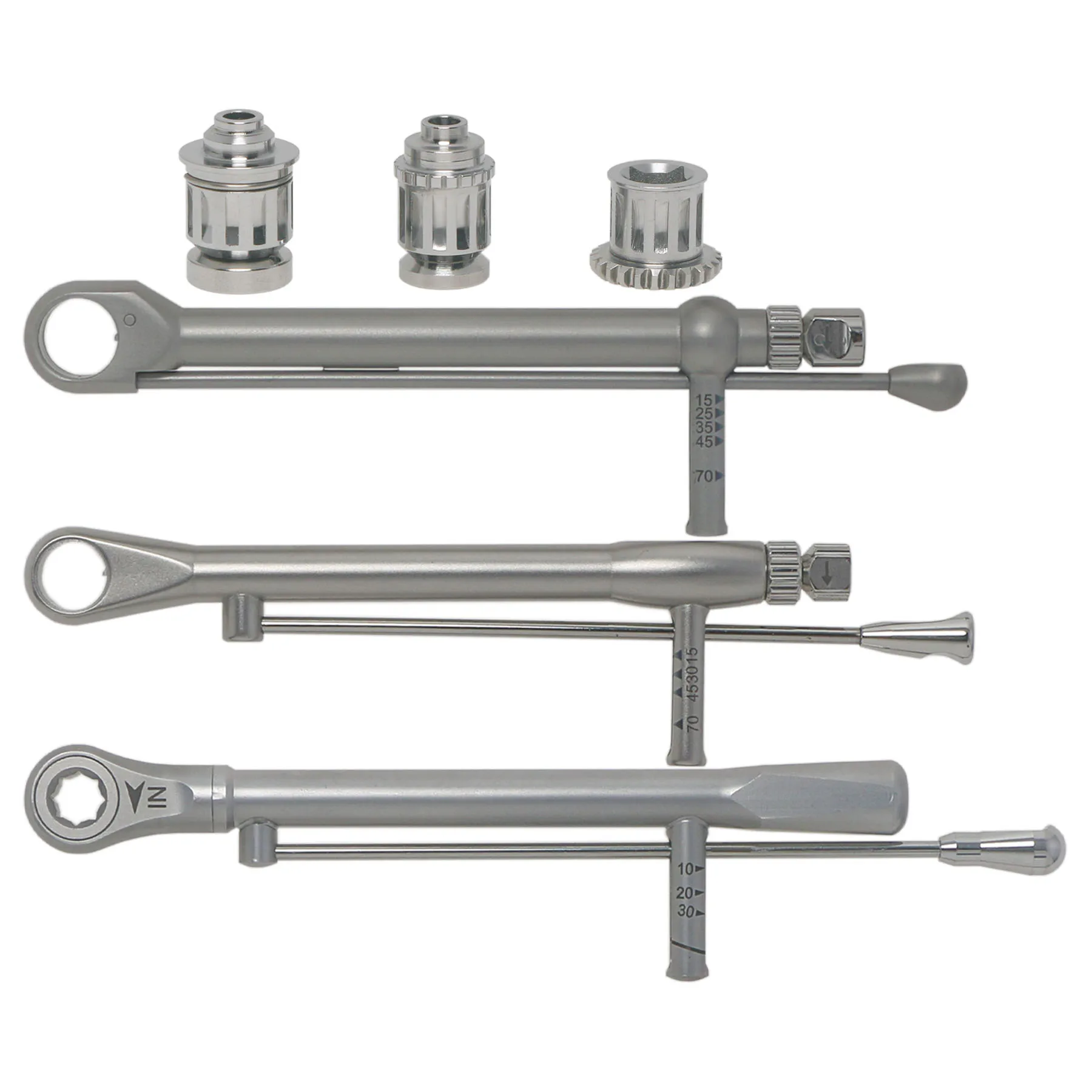 3 Styles Implant Torque Wrench Kit 10-70Ncm Adjustable Ratchet Wrench Adapter Stainless Steel Autoclavable Implant Tool